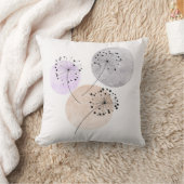 房宝禅団結花オンブルーピンクの円 クッション (ブランケット)