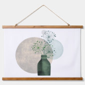 房宝禅団結花オンブルーピンクの円 吊り下げ型タペストリー (正面2)