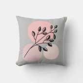 房宝禅植物園オンピンク&薄紫サークル クッション (正面)