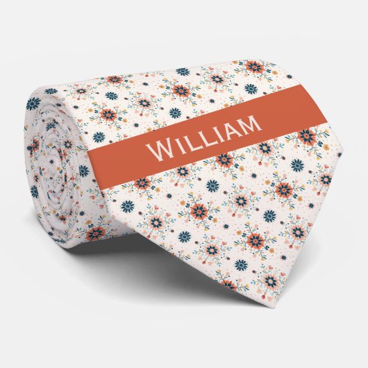 房宝花文様 ネクタイ (ロール)