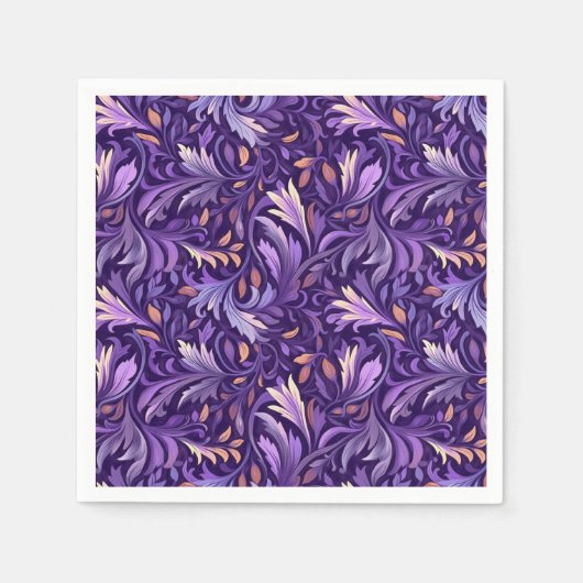 房峰の葉 スタンダードカクテルナプキン (正面)