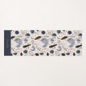 房方天月相結晶神秘的パターン ヨガマット (正面(横))