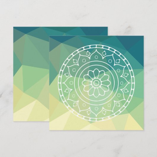 房方民族曼荼羅花図 (正面/裏面)