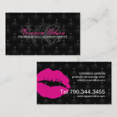 房状の熱い唇のメーキャップアーティストの名刺 名刺 (正面/裏面)