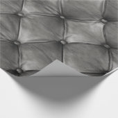 房状の革灰色 ラッピングペーパー (角)