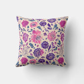 房穂紫グラデーション花柄 クッション (裏面)