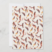 房穂羽秋葉書道結婚の セーブザデート (裏面)