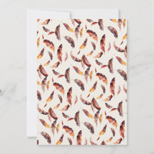 房穂羽秋葉書道結婚の セーブザデート (裏面)