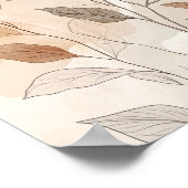 房穂花モダン飾り ポスター (角)