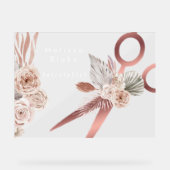 房穂花整髪師 アクリルサイン (正面)