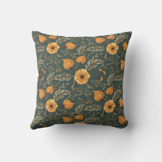 房穂花柄 クッション (裏面)