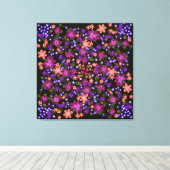 房穂花桃色、珊瑚、紫美 キャンバスプリント (インサイチュ (ウッドフロア))