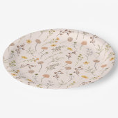 房穂花水彩野花 ペーパープレート (アングル)