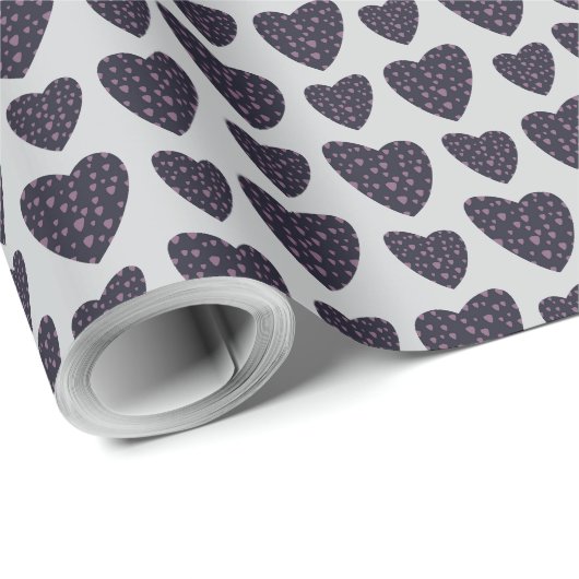 房穂花花モダン柄 ラッピングペーパー (ロールコーナー)