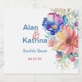 房穂花鮮やか飲食品ラベルセット ビールラベル (シングルラベル)