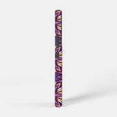 房穂花：紫花芸術的柄 SAMSUNG GALAXYケース (右側面)