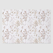 房穂茶かわいらし乾花離れ類柄 薄葉紙 (正面)