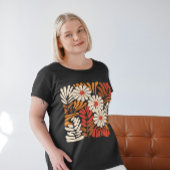 房穂野草花柄 Tシャツ