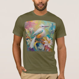 房飾りの金色のお尻のファンタジー鳥 Tシャツ