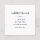 房鮮やか房フローラブーケモノグラム スクエア名刺 (裏面)