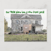 所在地のおもしろいナイスフロントヤード変更 案内ポストカード (正面)