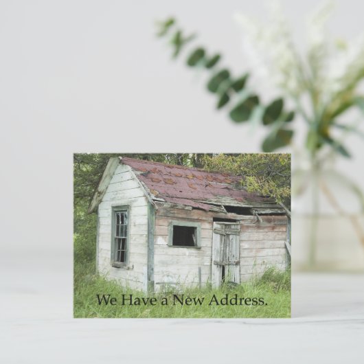 所在地素晴らし – 住所カードの変更 案内ポストカード (スタンド正面)