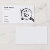 所得税の専門家の名刺 名刺 (正面/裏面)