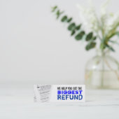 所得税の細い名刺 スキニー名刺 (スタンド正面)