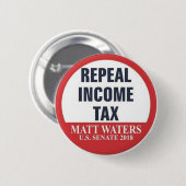 所得税を廃止して下さい 缶バッジ (正面&裏面)