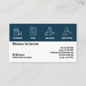 所得税作成サービス 名刺 (正面)