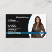 所得税作成サービス 名刺 (正面)