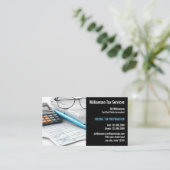 所得税作成サービス 名刺 (スタンド正面)