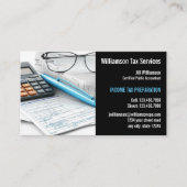 所得税作成サービス 名刺 (正面)