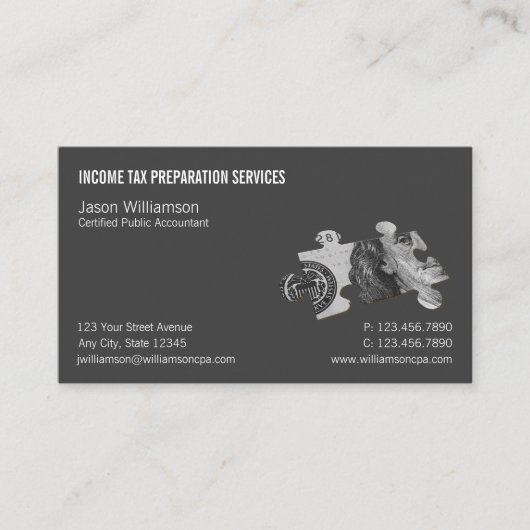 所得税作成 名刺 (正面)