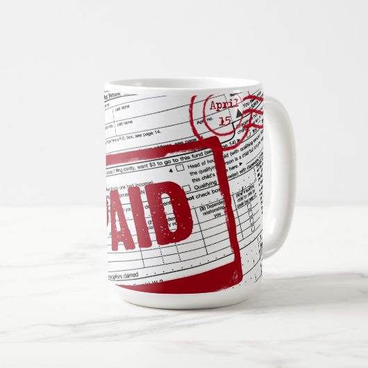 所得税型枠コーヒーマグ コーヒーマグカップ (正面右)