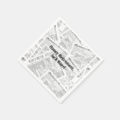 所得税型枠1040退職 スタンダードカクテルナプキン (角)