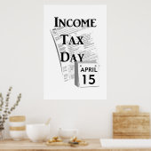 所得税日 ポスター (キッチン)