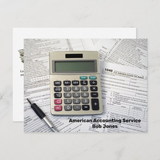 所得税計算型枠 ポストカード (正面/裏面)