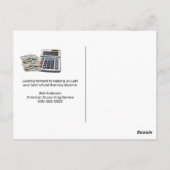 所得税計算型枠 ポストカード (裏面)