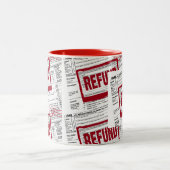 所得税還付赤スタンプ ツートーンマグカップ (中央)