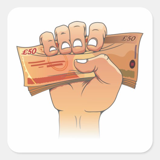 所持金 スクエアシール (正面)