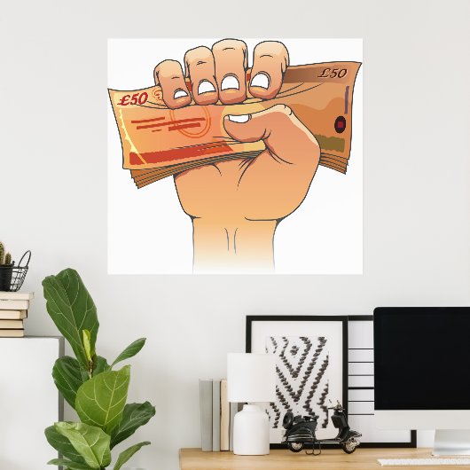 所持金 ポスター (ホームオフィス)