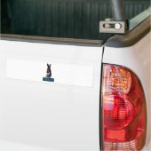 所有されたウサギ バンパーステッカー (トラック上)