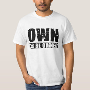 所有された(黒動揺してな)価値Tシャツがあるため所有するか、または Tシャツ
