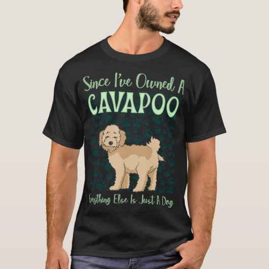 所有されたCavapooがすべてちょうど犬のワイシャツであるので Tシャツ (正面)