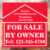 所有実在者の売却のための財カスタム産モダン ウィンドウサイン (シート2)