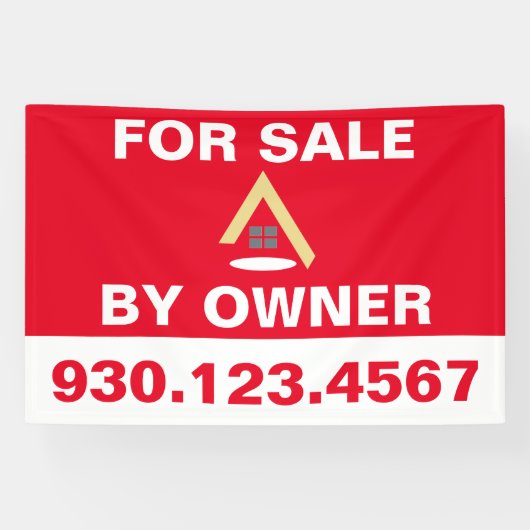 所有実在者の売却の不動産 横断幕 (横)