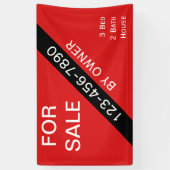 所有者が販売する住宅 横断幕 (縦)