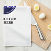 所有者のカスタムロゴ/編集可能テンプレートの作成 キッチンタオル (四つ折り)