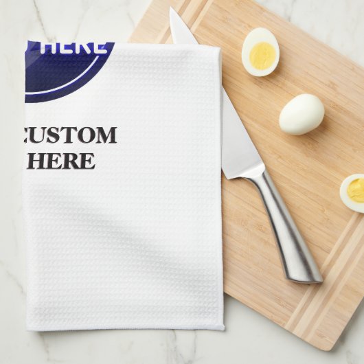 所有者のカスタムロゴ/編集可能テンプレートの作成 キッチンタオル (四つ折り)